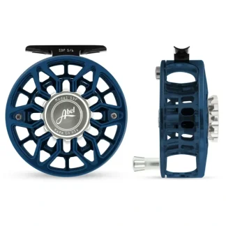 Abel SDF Reel Ported 5/6 Deep Blue, Platinum Drab Knob with Platinum Handle - Your Premium Fishing Gear Store Rods Lines Baits Accessories^ Hot