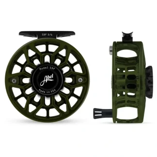 Abel SDF Reel Ported 5/6 Deep Green, Gloss Black Drag Knob with Black Handle - Your Premium Fishing Gear Store Rods Lines Baits Accessories^ New