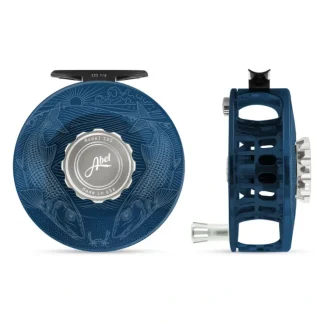 Abel SDS Reel 7/8 Solid Underwood Tailing Bones Deep Blue, Platinum Drag Knob with Platinum Handle - Your Premium Fishing Gear Store Rods Lines Baits Accessories^ Fashion