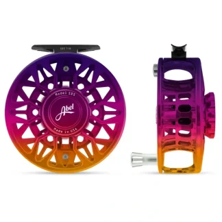Abel SDS Reel Ported 7/8 Sunset Fade with Platinum Handle - Your Premium Fishing Gear Store Rods Lines Baits Accessories^ Flash Sale