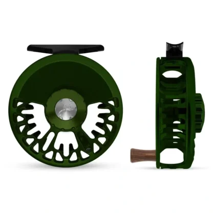 Abel Vaya Reel 5/6 Deep Green, Deep Green Drag Knob with Rosewood Handle Left Hand Retrieve - Your Premium Fishing Gear Store Rods Lines Baits Accessories^ Store