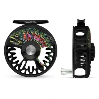 Abel Vaya Reel 5/6 Larko Rainbow Trout, Lark Rainbow Trout Black Drag Knob with Platinum Handle - Your Premium Fishing Gear Store Rods Lines Baits Accessories^ Outlet
