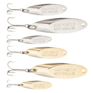 Acme Kastmaster 6 Piece Tackle Kit, 1/4 oz, 1/8 oz, 1/12 oz, Chrome & Gold - Your Premium Fishing Gear Store Rods Lines Baits Accessories^ Best