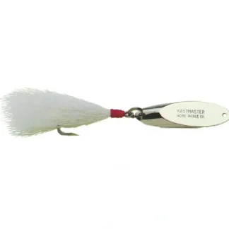 Acme Kastmaster Bucktail 1/8 oz Chrome w/ White Teaser - Your Premium Fishing Gear Store Rods Lines Baits Accessories^ Sale