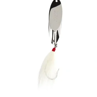 Acme Kastmaster 1.5oz Lure, Chrome, SW15ST/CHFY with White Bucktail - Your Premium Fishing Gear Store Rods Lines Baits Accessories^ Clearance
