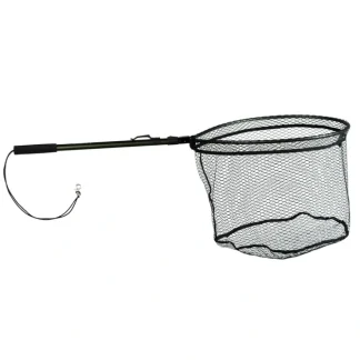 Adamsbuilt Aluminum Flip Net 20" Loop with Rubberized Netting - Your Premium Fishing Gear Store Rods Lines Baits Accessories^ Best