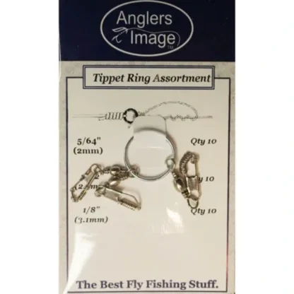 ANGLERS IMAGE TIPPET RINGS NICKEL LARGE - Your Premium Fishing Gear Store Rods Lines Baits Accessories^ Discount