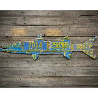 Bahamas Barracuda License Plate Art - Your Premium Fishing Gear Store Rods Lines Baits Accessories^ Flash Sale