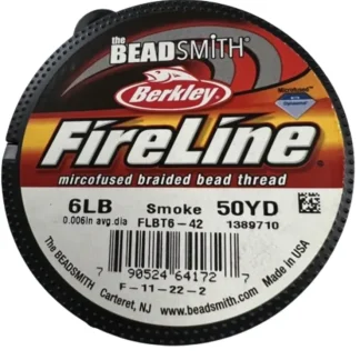 Berkley 6lb Beadsmith Fireline Smoke 55 Yards Beading Thread - Your Premium Fishing Gear Store Rods Lines Baits Accessories^ Shop