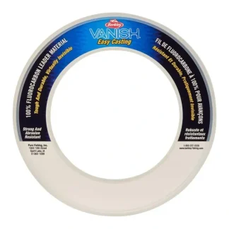 Berkley Vanish Fluorocarbon Leader Material Coil, 30yd Wrist Spool, Clear - Your Premium Fishing Gear Store Rods Lines Baits Accessories^ Best Sale