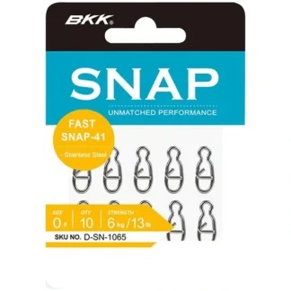 BKK Fast Snap-41 Stainless Steel Quick Snaps - Your Premium Fishing Gear Store Rods Lines Baits Accessories^ Cheap
