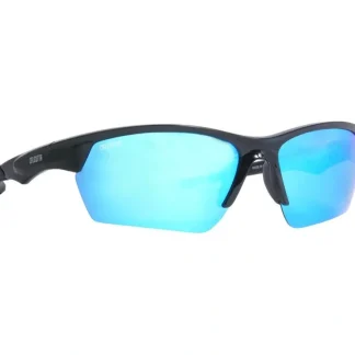 Calcutta First Strike Polarized Sunglasses Shiny Black Frame/Blue Mirror Lens - Your Premium Fishing Gear Store Rods Lines Baits Accessories^ Best Sale