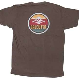 Calcutta Retro Circle Design Short Sleeve No Pocket Tri Blend - Your Premium Fishing Gear Store Rods Lines Baits Accessories^ Best Sale