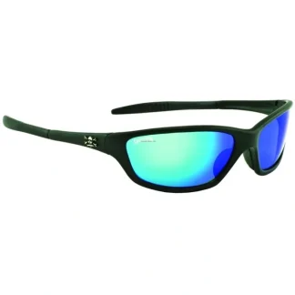 Calcutta Tellico Polarized Sunglasses Matte Black Frame/Blue Mirror Lens - Your Premium Fishing Gear Store Rods Lines Baits Accessories^ Best