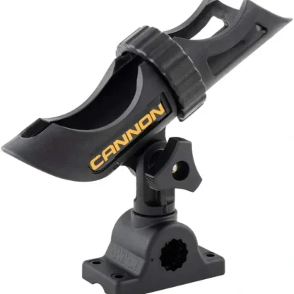 Cannon 2450169-1 Deck-Mount Rod Holder, 3-Position, Black - Your Premium Fishing Gear Store Rods Lines Baits Accessories^ Clearance