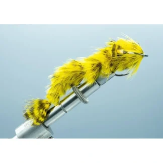 Chocklett's Feather Changer (LARGE double hook) Olive/Yellow - Your Premium Fishing Gear Store Rods Lines Baits Accessories^ New