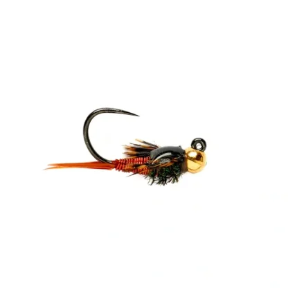 Copper John Jig Red Tungsten Beadhead Barbless - Your Premium Fishing Gear Store Rods Lines Baits Accessories^ Clearance