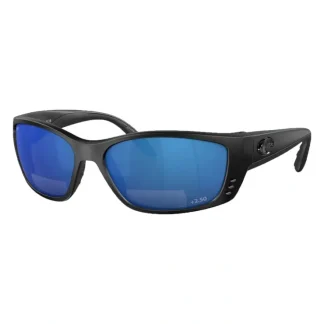 Costa Fisch Sunglasses Matte Black Gray Blue Mirror 580P C-Mate +2.50 - Your Premium Fishing Gear Store Rods Lines Baits Accessories^ Best