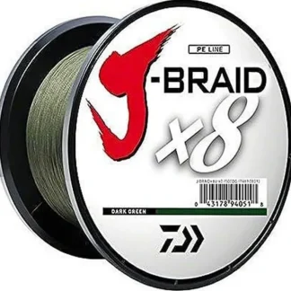 Daiwa J-Braid x8 8 Strand Braided Line, 150lb, 2500yd, Dark Green - Your Premium Fishing Gear Store Rods Lines Baits Accessories^ Best Sale