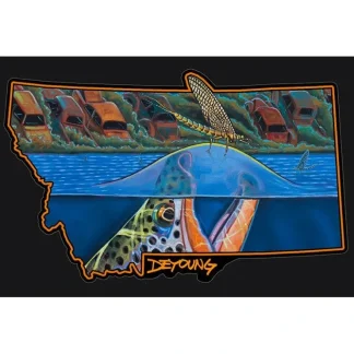 DeYoung Harvest Moon Riser Montana Sticker - Your Premium Fishing Gear Store Rods Lines Baits Accessories^ Fashion