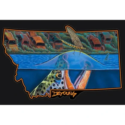 DeYoung Harvest Moon Riser Montana Sticker - Your Premium Fishing Gear Store Rods Lines Baits Accessories^ Fashion