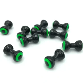 Double Pupil Lead Eyes - Black/Chartreuse - Your Premium Fishing Gear Store Rods Lines Baits Accessories^ Hot