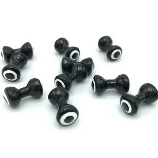 Double Pupil Lead Eyes - Black/White - Your Premium Fishing Gear Store Rods Lines Baits Accessories^ Clearance