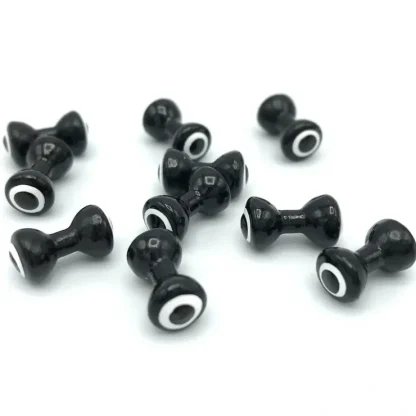 Double Pupil Lead Eyes - Black/White - Your Premium Fishing Gear Store Rods Lines Baits Accessories^ Clearance