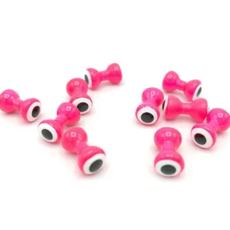 Double Pupil Lead Eyes - Fl. Pink/White - Your Premium Fishing Gear Store Rods Lines Baits Accessories^ Fashion