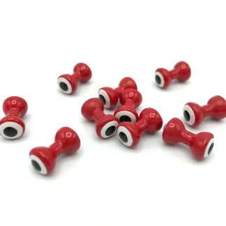 Double Pupil Lead Eyes - Red/White - Your Premium Fishing Gear Store Rods Lines Baits Accessories^ New