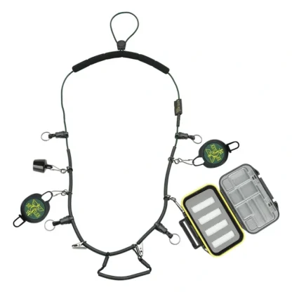 Dr. Slick Elastic Necklace w/Tippet Spool Caddy Retractors Floatant Holder Waterproof Fly Box - Your Premium Fishing Gear Store Rods Lines Baits Accessories^ Fashion