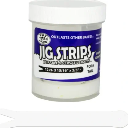 Fat Cow Jig Strips Fork Tail 3-15/16" X 2/5" Scented (12ct) - Your Premium Fishing Gear Store Rods Lines Baits Accessories^ Best Sale