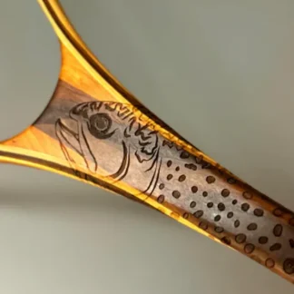 Fat Jake 16"x12" - Brook Trout Engraved - Classic Fly Fishing Traditional Landing Net - Your Premium Fishing Gear Store Rods Lines Baits Accessories^ Cheap