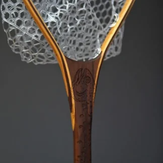 Fat Jake 16"x12" - Rainbow Trout Engraved - Natural Fly Fishing Traditional Landing Net - Your Premium Fishing Gear Store Rods Lines Baits Accessories^ Cheap