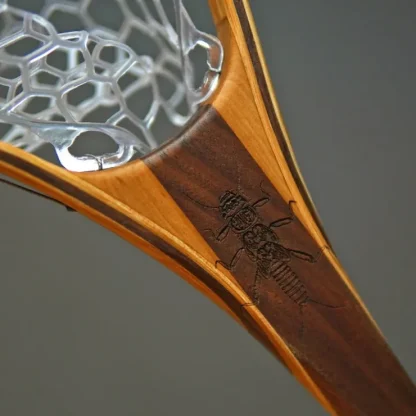 Fat Jake 16"x12" - Stonefly Engraved - Classic Fly Fishing Traditional Landing Net - Your Premium Fishing Gear Store Rods Lines Baits Accessories^ Online