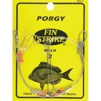 Fin Strike 460 Size 4 Gold Hook Red Bead Porgy Rig 1pc - Your Premium Fishing Gear Store Rods Lines Baits Accessories^ Clearance