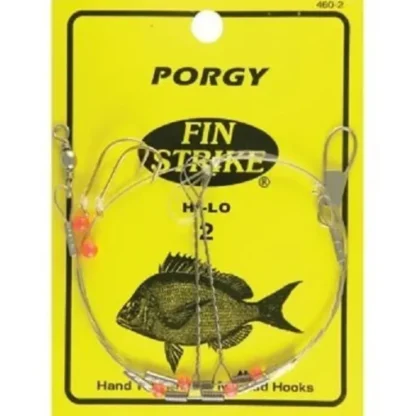 Fin Strike 460 Size 4 Gold Hook Red Bead Porgy Rig 1pc - Your Premium Fishing Gear Store Rods Lines Baits Accessories^ Clearance