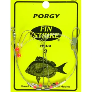 Fin Strike Porgy Rigs w/Red Beads Hi-Lo Gold #2 - Your Premium Fishing Gear Store Rods Lines Baits Accessories^ Sale