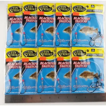 Fin Strike Pro Series Blackfish 1 Pack Rig Octopus Hook, 3 Way Swivel & Flouro line - Your Premium Fishing Gear Store Rods Lines Baits Accessories^ Outlet