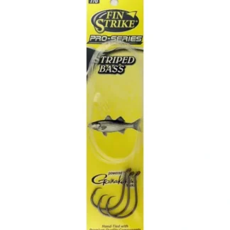 Fin Strike Pro Series Striped Bass Snelled Hook, Size 7/0 - Your Premium Fishing Gear Store Rods Lines Baits Accessories^ Cheap