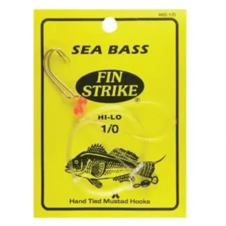 Fin Strike Sea Bass Rigs w/Red Beads Hi-Lo Gld #2/0 2Pk - Your Premium Fishing Gear Store Rods Lines Baits Accessories^ Online
