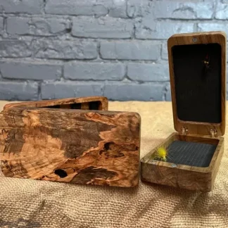 Fly Box Maple Burl Clam Shell - Your Premium Fishing Gear Store Rods Lines Baits Accessories^ Shop