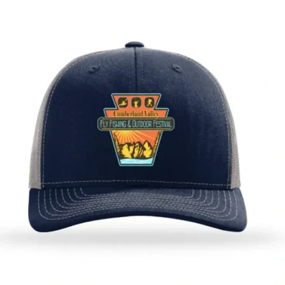Fly Fishing Festival Trucker Hat Navy - Your Premium Fishing Gear Store Rods Lines Baits Accessories^ Shop