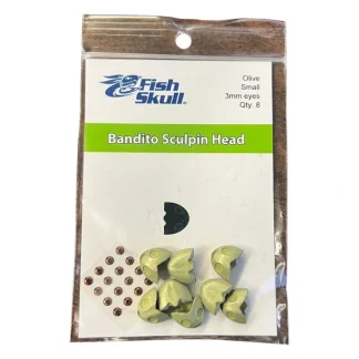 FlyMen Fish-Skull Bandito Sculpin Head Olive - Your Premium Fishing Gear Store Rods Lines Baits Accessories^ Best
