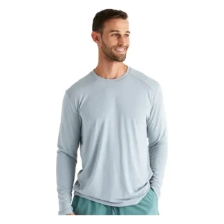 Free Fly Bamboo Shade Long Sleeve Heather Aspen Grey - Your Premium Fishing Gear Store Rods Lines Baits Accessories^ Flash Sale