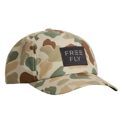 Free Fly Camo 5-Panel Hat Vintage Camo - Your Premium Fishing Gear Store Rods Lines Baits Accessories^ Outlet