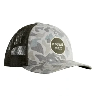 Free Fly Camo Trucker Hat Barrier Island Camo - Your Premium Fishing Gear Store Rods Lines Baits Accessories^ Online