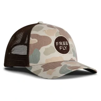 Free Fly Camo Trucker Hat Vintage Camo - Your Premium Fishing Gear Store Rods Lines Baits Accessories^ Best