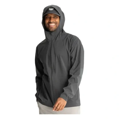 Free Fly Cloudshield Rain Jacket Black Sand - Your Premium Fishing Gear Store Rods Lines Baits Accessories^ Best