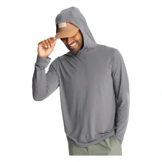 Free Fly Elevate Lightweight Hoodie Smoke - Your Premium Fishing Gear Store Rods Lines Baits Accessories^ Discount